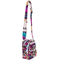 Colorful Abstract Background, Geometric Background Shoulder Strap Belt Bag by nateshop