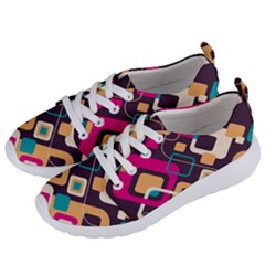 Colorful Abstract Background, Geometric Background Women s Lightweight Sports Shoes by nateshop