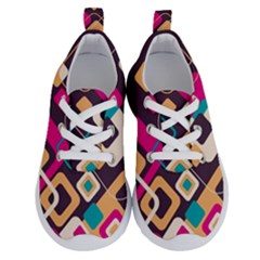 Colorful Abstract Background, Geometric Background Running Shoes by nateshop
