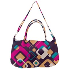 Colorful Abstract Background, Geometric Background Removable Strap Handbag by nateshop