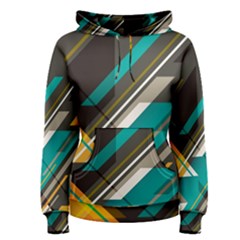 Material Design, Lines, Retro Abstract Art, Geometry Women s Pullover Hoodie by nateshop