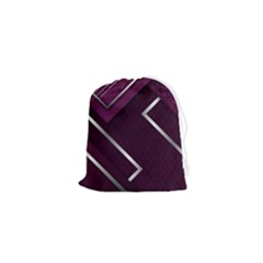 Purple Abstract Background, Luxury Purple Background Drawstring Pouch (xs) by nateshop