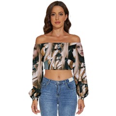 Img 20240116 154225 Long Sleeve Crinkled Weave Crop Top by Don007