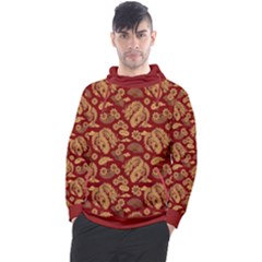 Vintage Dragon Chinese Red Amber Men s Pullover Hoodie by DimSum