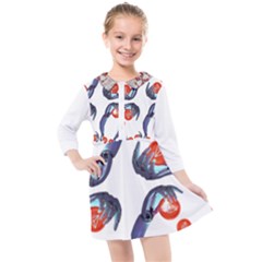 Imfd Trx 1 Kids  Quarter Sleeve Shirt Dress by imanmulyana