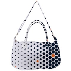 Honeycomb Hexagon Pattern Abstract Removable Strap Handbag by Grandong