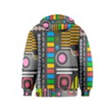 Pattern Geometric Abstract Colorful Arrows Lines Circles Triangles Kids  Pullover Hoodie View2