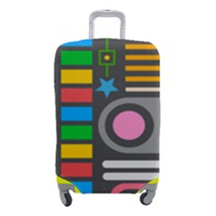 Pattern Geometric Abstract Colorful Arrows Lines Circles Triangles Luggage Cover (small) by Grandong