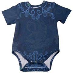 Floral Digital Baby Short Sleeve Bodysuit by Grandong