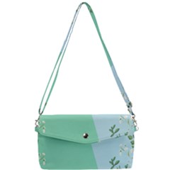 Flower Branch Corolla Wreath Lease Removable Strap Clutch Bag by Grandong