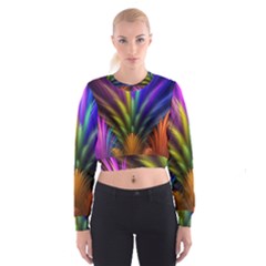 Abstract Colors - , Abstract Colors Cropped Sweatshirt by nateshop