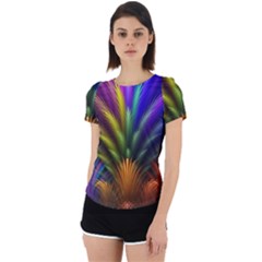 Abstract Colors - , Abstract Colors Back Cut Out Sport T-shirt