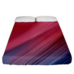 Abstract, Lines Fitted Sheet (queen Size) by nateshop