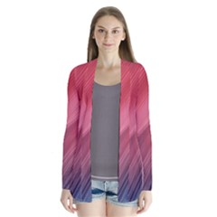 Abstract, Lines Drape Collar Cardigan by nateshop