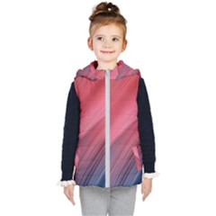 Abstract, Lines Kids  Hooded Puffer Vest by nateshop