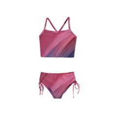 Abstract, Lines Girls  Tankini Swimsuit