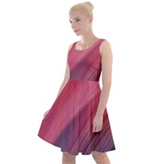 Abstract, Lines Knee Length Skater Dress