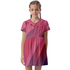 Abstract, Lines Kids  Asymmetric Collar Dress by nateshop