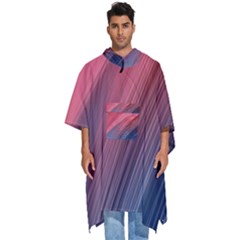 Abstract, Lines Men s Hooded Rain Ponchos by nateshop