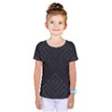 Black Pattern, Black, Pattern Kids  One Piece T-Shirt View1