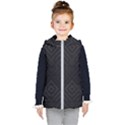 Black Pattern, Black, Pattern Kids  Hooded Puffer Vest View1