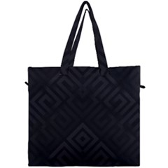 Black Pattern, Black, Pattern Canvas Travel Bag