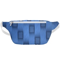 Blue Pattern Texture Waist Bag  by nateshop