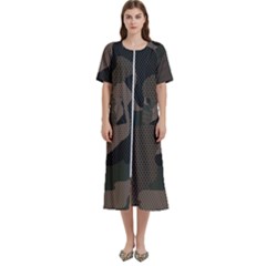 Camo, Abstract, Beige, Black, Brown Military, Mixed, Olive Women s Cotton Short Sleeve Night Gown