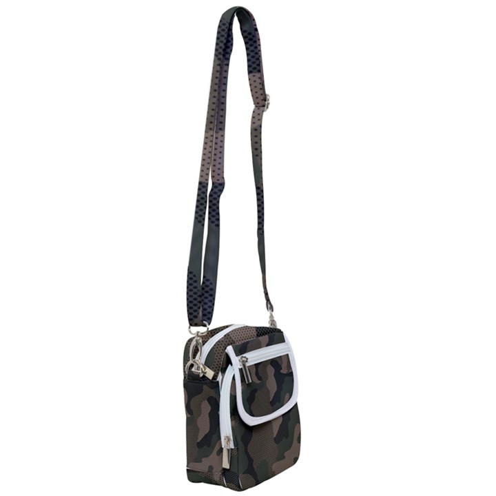 Camo, Abstract, Beige, Black, Brown Military, Mixed, Olive Shoulder Strap Belt Bag