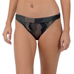 Camo, Abstract, Beige, Black, Brown Military, Mixed, Olive Band Bikini Bottoms by nateshop