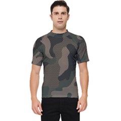 Camo, Abstract, Beige, Black, Brown Military, Mixed, Olive Men s Short Sleeve Rash Guard by nateshop