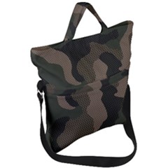 Camo, Abstract, Beige, Black, Brown Military, Mixed, Olive Fold Over Handle Tote Bag by nateshop
