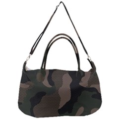 Camo, Abstract, Beige, Black, Brown Military, Mixed, Olive Removable Strap Handbag by nateshop