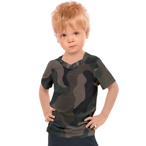 Camo, Abstract, Beige, Black, Brown Military, Mixed, Olive Kids  Sports T-shirt by nateshop