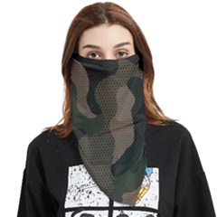 Camo, Abstract, Beige, Black, Brown Military, Mixed, Olive Face Covering Bandana (triangle) by nateshop