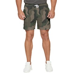 Camo, Abstract, Beige, Black, Brown Military, Mixed, Olive Men s Runner Shorts by nateshop