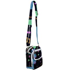 Colartive, Aesthetic, Amoled, Black, Colorful, Desenho Shoulder Strap Belt Bag by nateshop