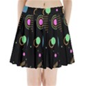 Colartive, Aesthetic, Amoled, Black, Colorful, Desenho Pleated Mini Skirt View1