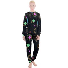 Colartive, Aesthetic, Amoled, Black, Colorful, Desenho Women s Lounge Set by nateshop