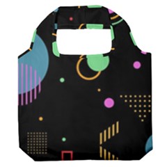 Colartive, Aesthetic, Amoled, Black, Colorful, Desenho Premium Foldable Grocery Recycle Bag by nateshop