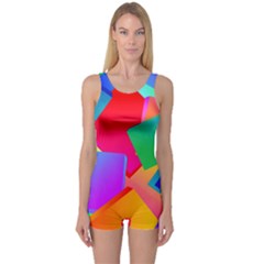 Colors, Color One Piece Boyleg Swimsuit