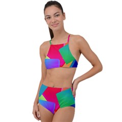 Colors, Color Halter Tankini Set