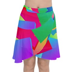 Colors, Color Chiffon Wrap Front Skirt