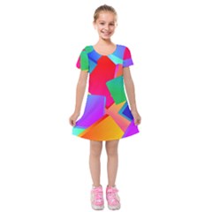 Colors, Color Kids  Short Sleeve Velvet Dress