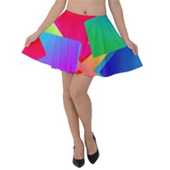 Colors, Color Velvet Skater Skirt