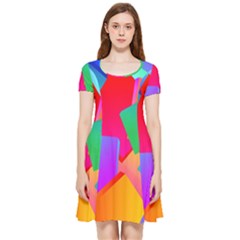 Colors, Color Inside Out Cap Sleeve Dress