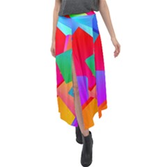 Colors, Color Velour Split Maxi Skirt