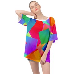 Colors, Color Oversized Chiffon Top