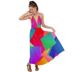 Colors, Color Backless Maxi Beach Dress