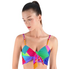 Colors, Color Woven Tie Front Bralet